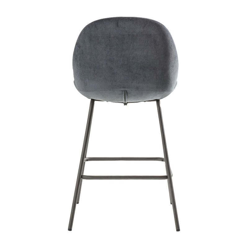 flossy bar stool 2 pack in dark grey - nineteen/seventy