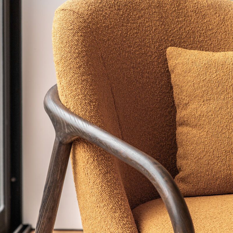 freya armchair ochre - nineteen/seventy