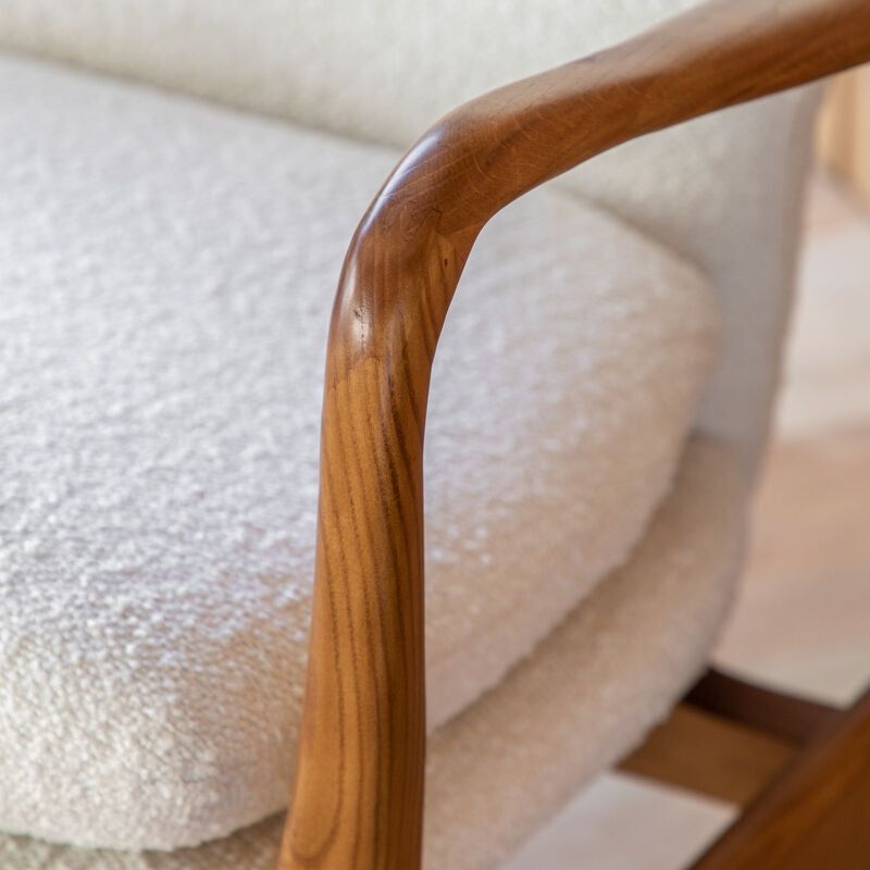 james armchair in cream - nineteen/seventy