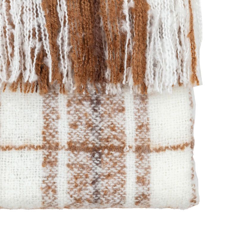 moira brown faux mohair throw - nineteen/seventy