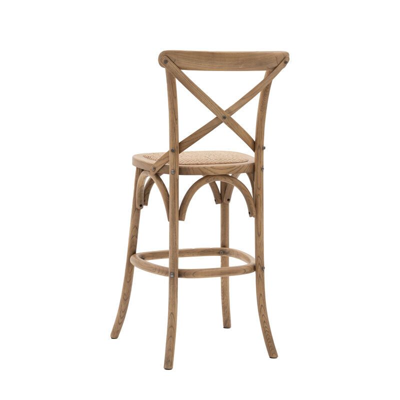 paris bar stool 2 pack in natural - nineteen/seventy