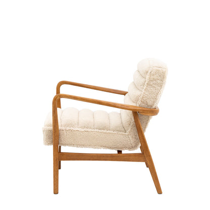 dalton armchair in sheepskin