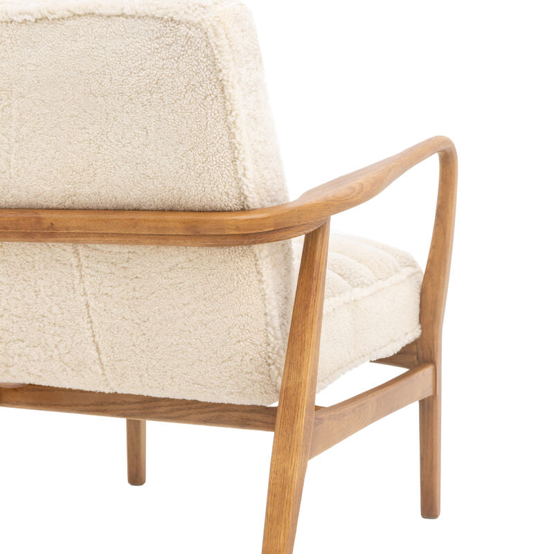 dalton armchair in sheepskin