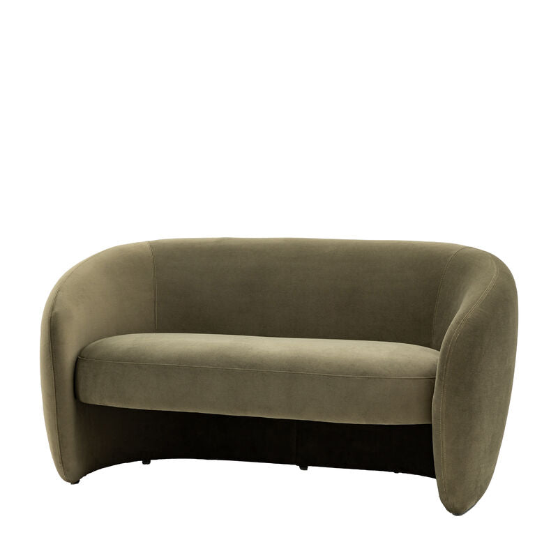 curve sofa in moss green