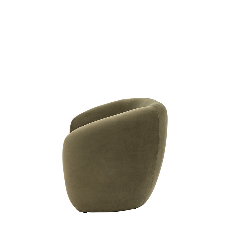 curve sofa in moss green