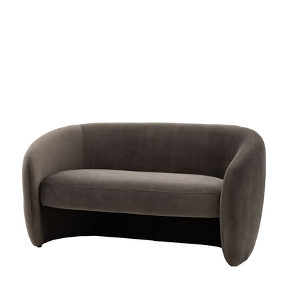 curve sofa in espresso