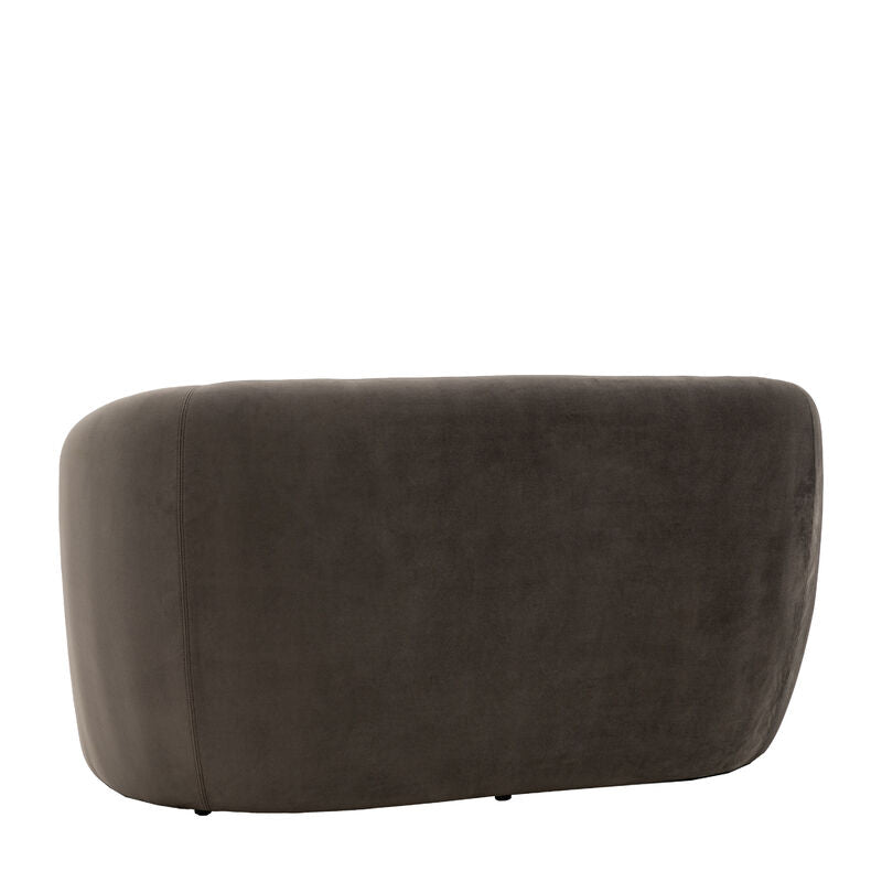 curve sofa in espresso
