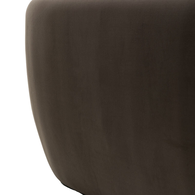 curve sofa in espresso