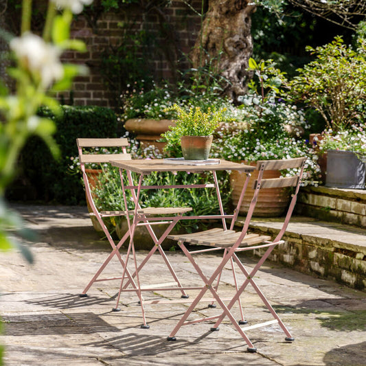 ronnie bistro set in rose