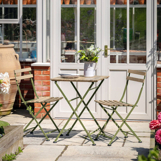 ronnie bistro set in pistachio