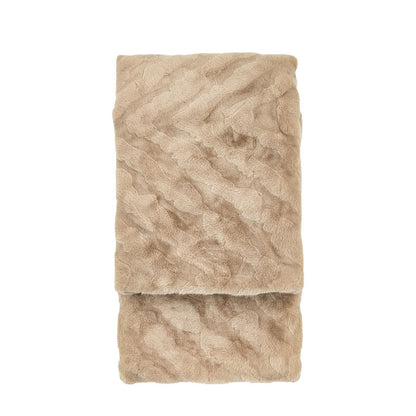 roxy chevron faux rabbit fur throw