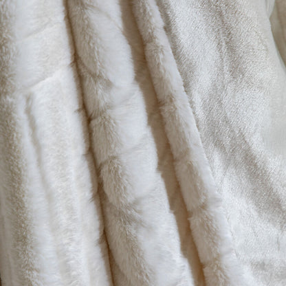 bunty faux rabbit throw