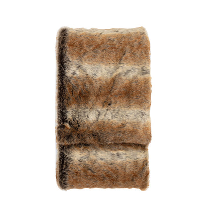 husky faux fur throw