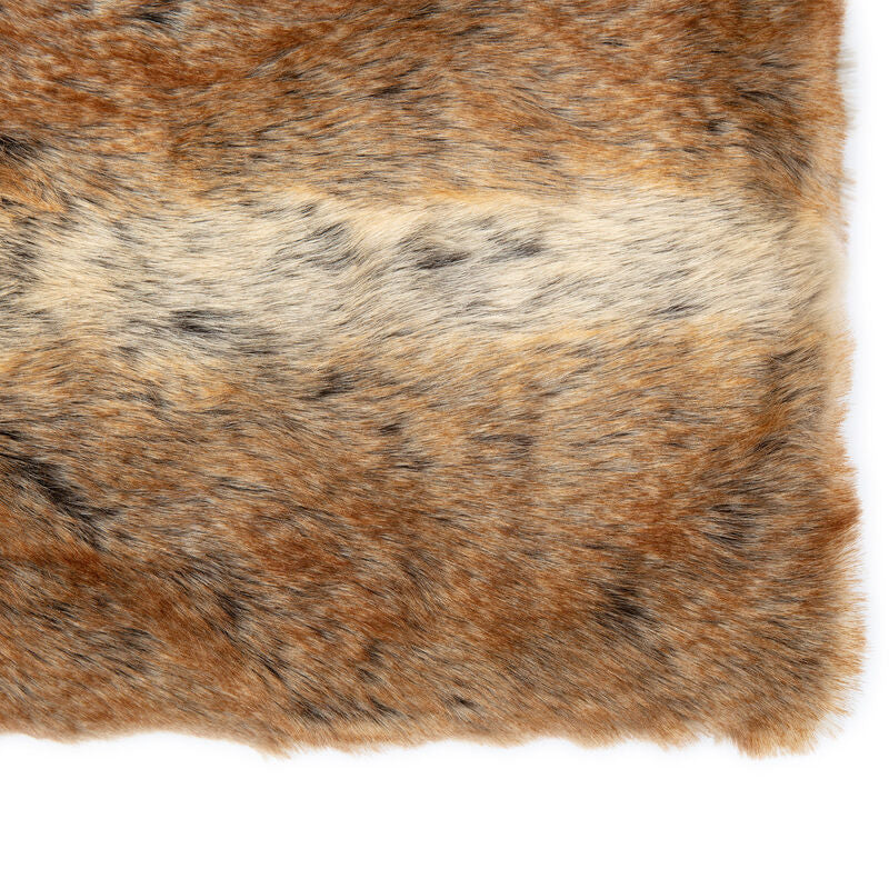 husky faux fur throw