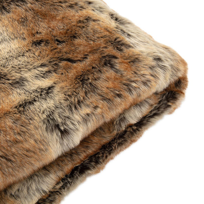 husky faux fur throw