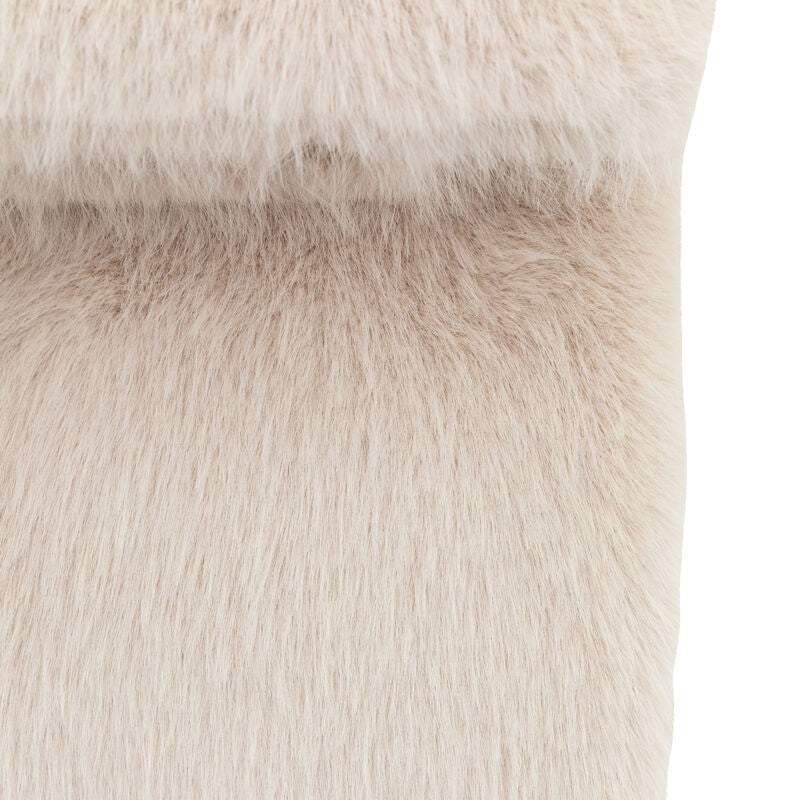 maple faux fur throw