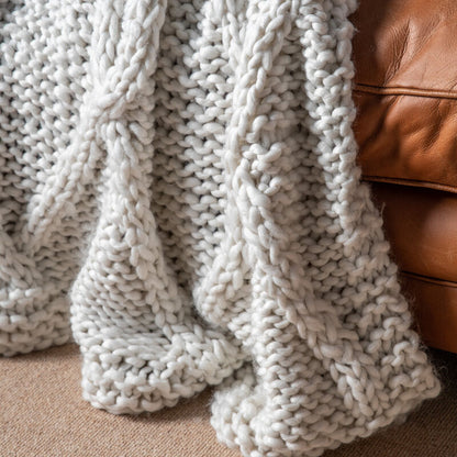 camille cable knit throw