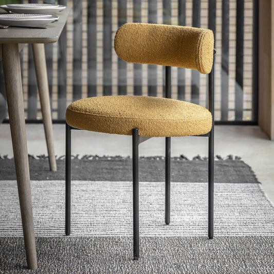 ava dining chair 2 pack mustard - nineteen/seventy