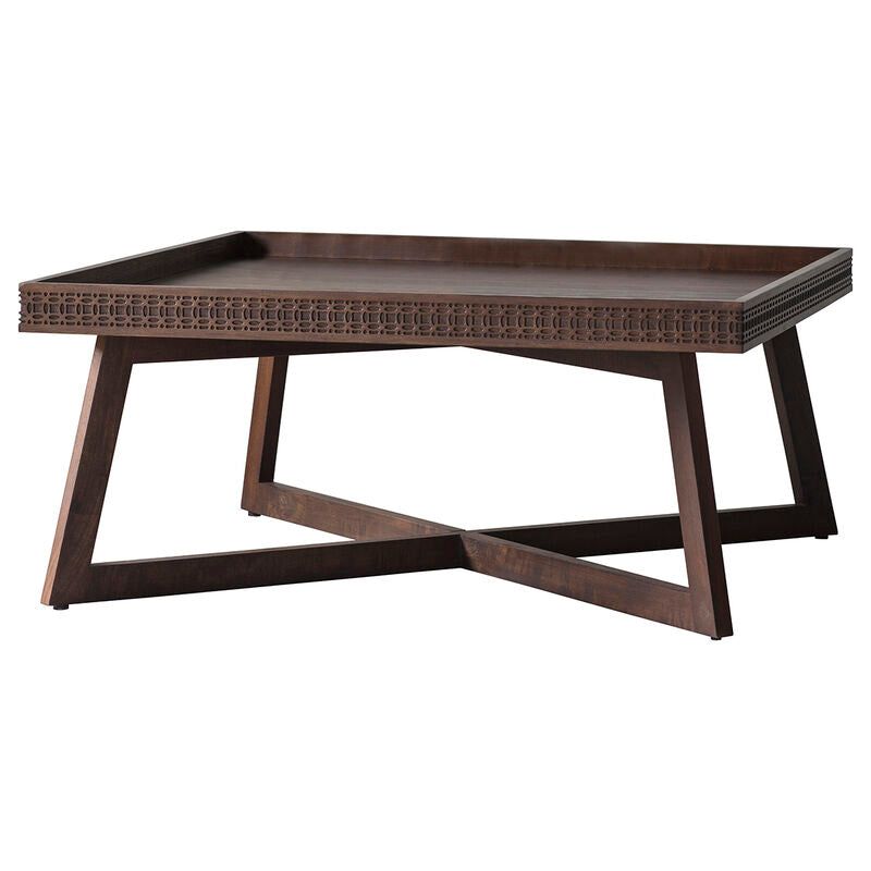 bali coffee table in brown - nineteen/seventy