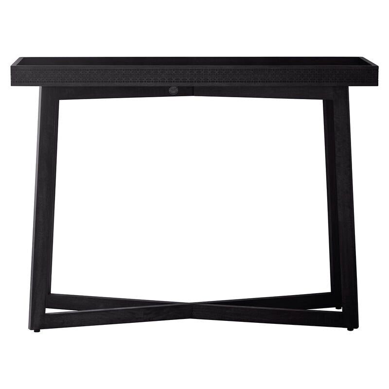 bali console in black - nineteen/seventy