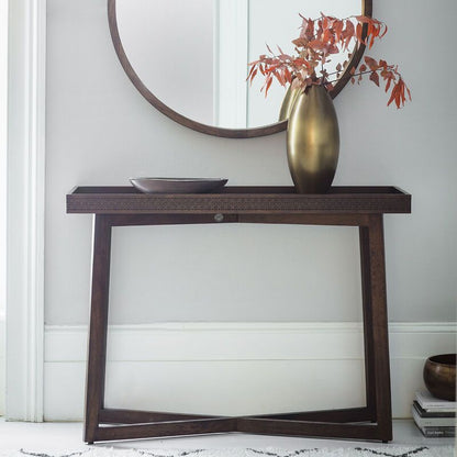 bali console in brown - nineteen/seventy