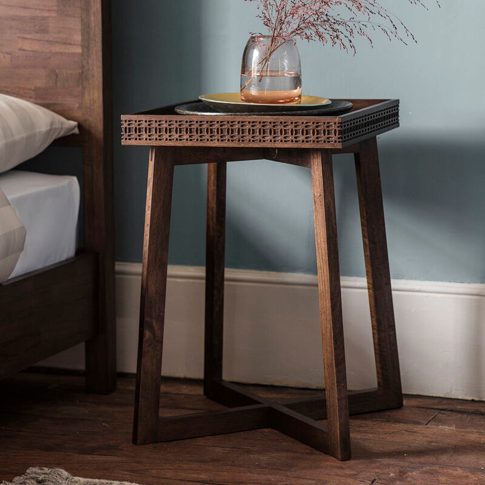 bali open bedside in brown - nineteen/seventy