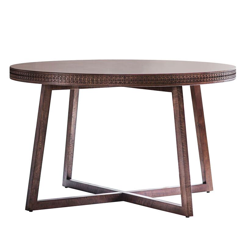 bali round dining table brown - nineteen/seventy