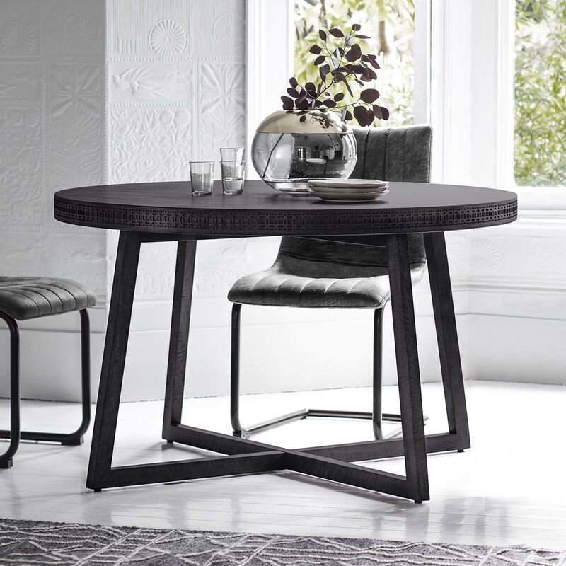 bali round dining table brown - nineteen/seventy