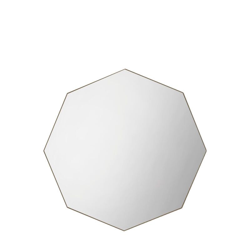 bowie octagon mirror in champagne - nineteen/seventy