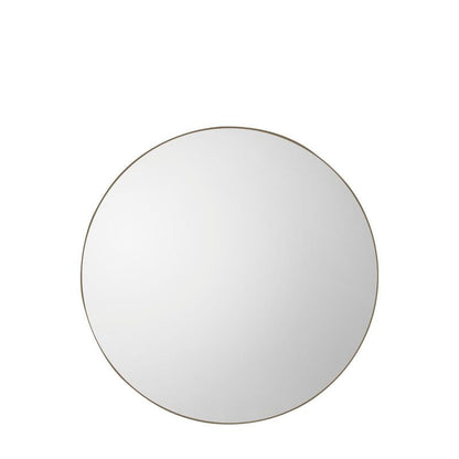 bowie round mirror in champagne - nineteen/seventy