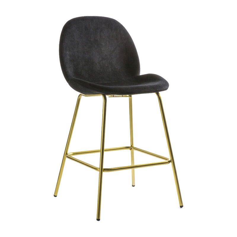 flossy bar stool 2 pack in black - nineteen/seventy