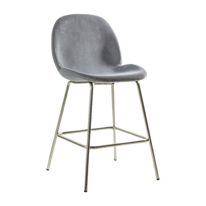 flossy bar stool 2 pack in grey - nineteen/seventy