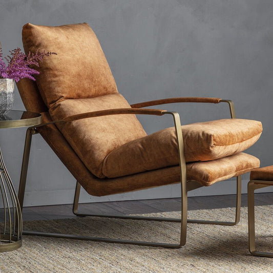 fritz lounger in ochre - nineteen/seventy