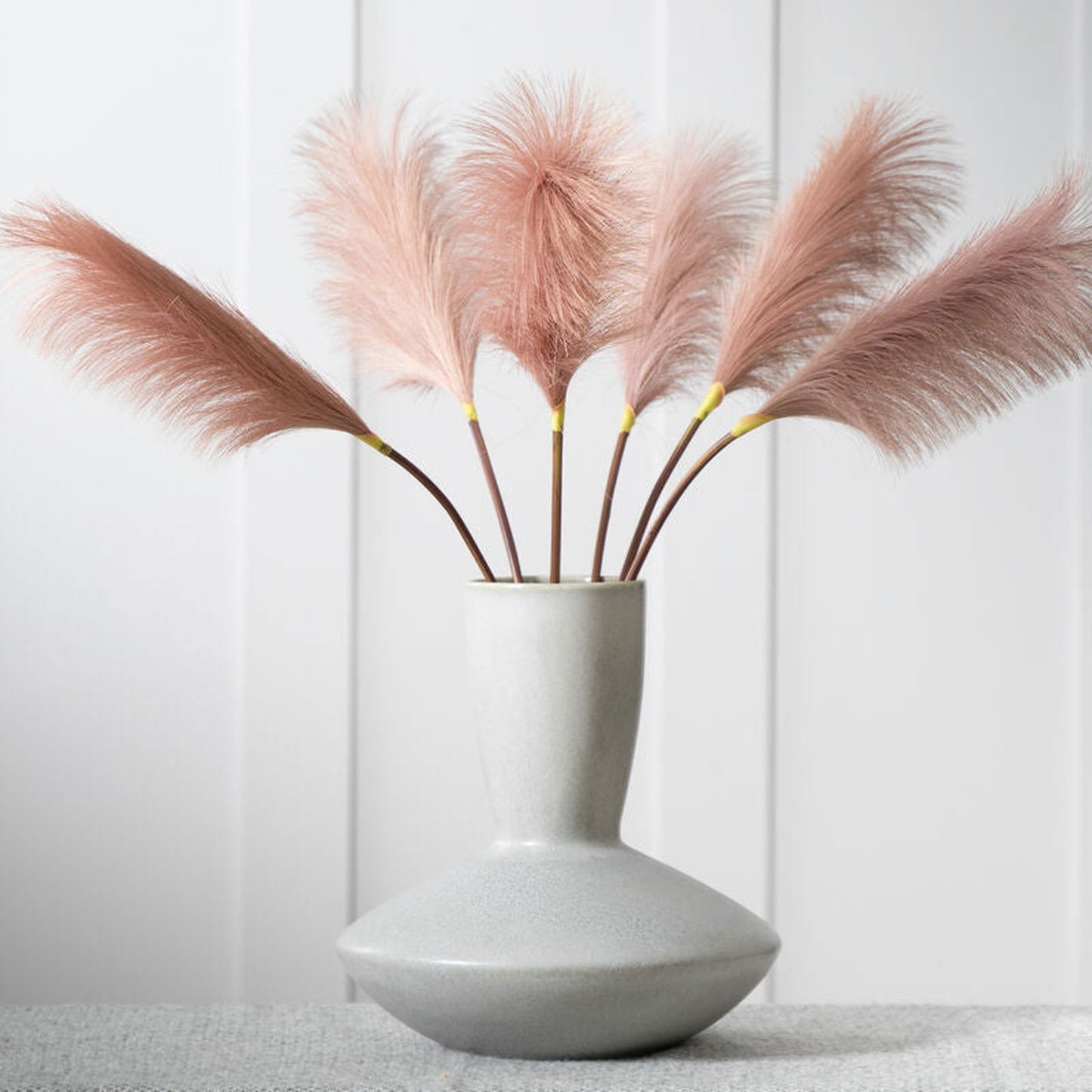 goma soft feather stem in dark blush 6 pk - nineteen/seventy