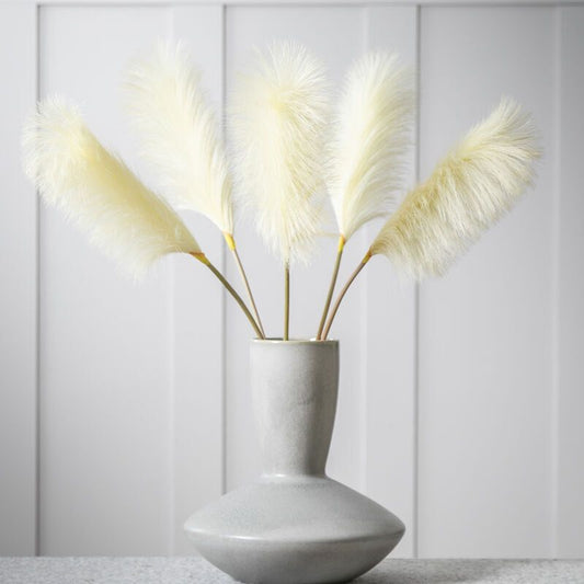 goma soft feather stem in ivory 6 pk - nineteen/seventy