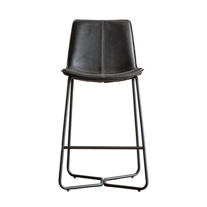 hamilton bar stool 2 pack in charcoal - nineteen/seventy