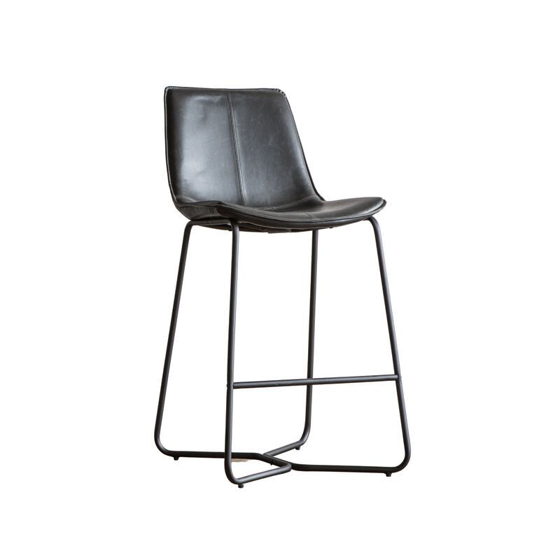 hamilton bar stool 2 pack in charcoal - nineteen/seventy