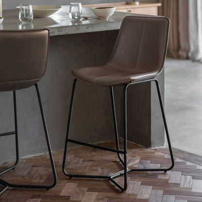 hamilton bar stool 2 pack in grey - nineteen/seventy