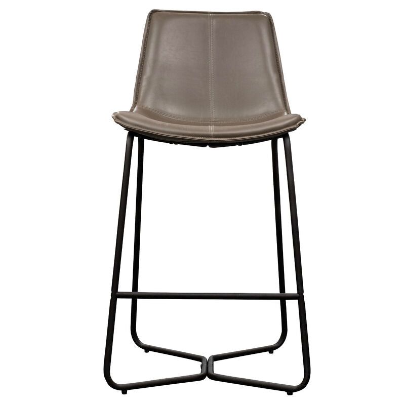 hamilton bar stool 2 pack in grey - nineteen/seventy