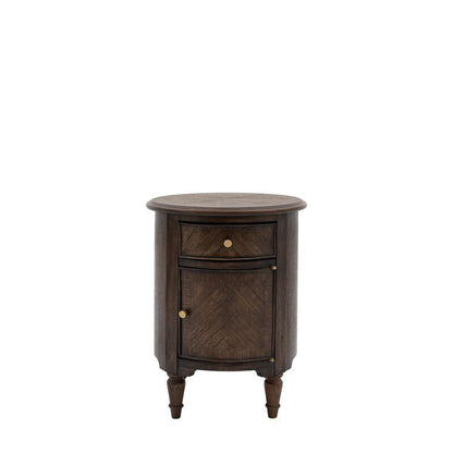 harper dark drum sidetable - nineteen/seventy