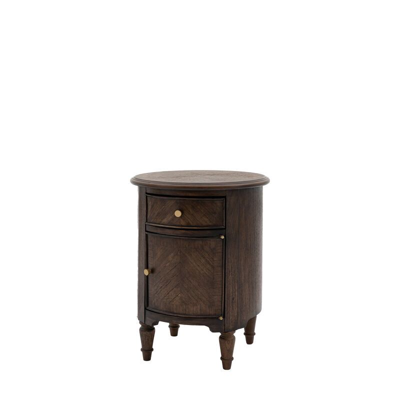 harper dark drum sidetable - nineteen/seventy