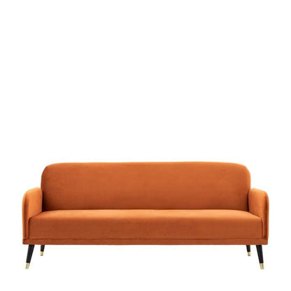 helga sofa bed in rust - nineteen/seventy