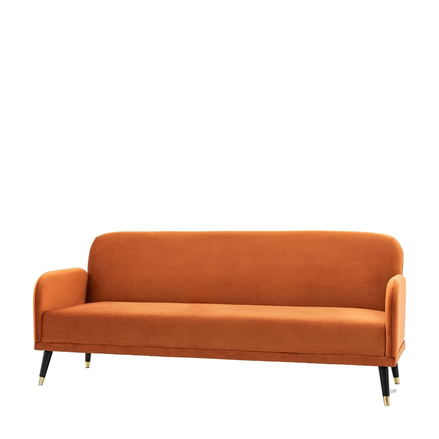 helga sofa bed in rust - nineteen/seventy