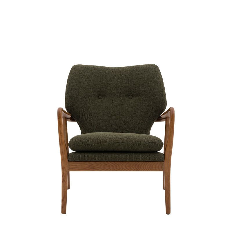 james armchair in green - nineteen/seventy