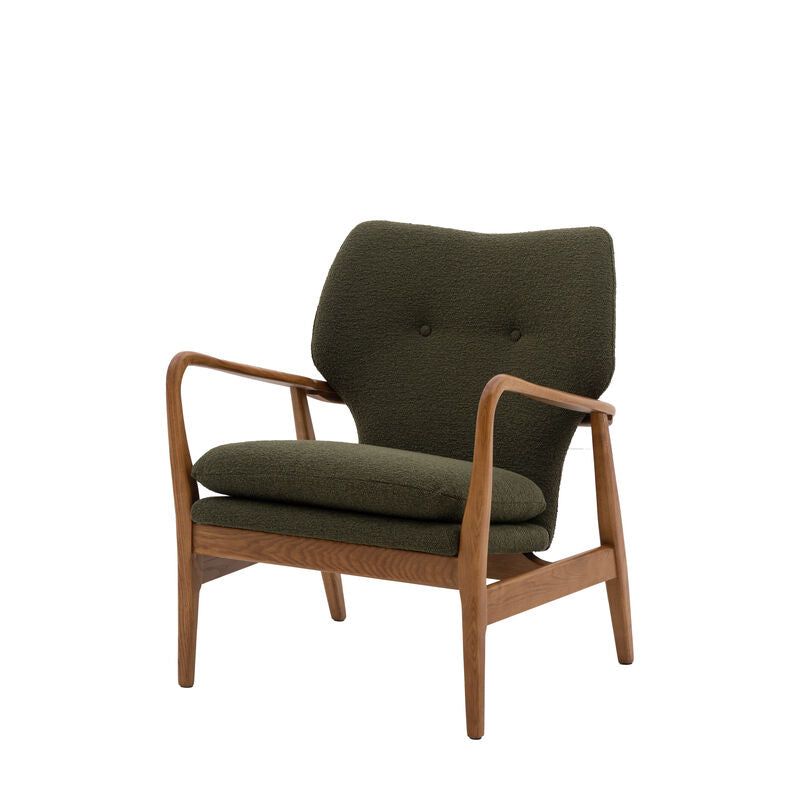 james armchair in green - nineteen/seventy