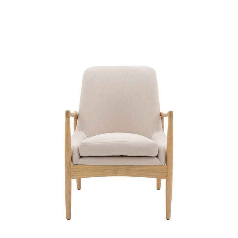 jesse armchair in linen - nineteen/seventy