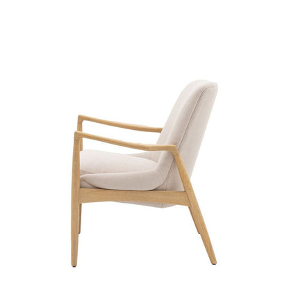 jesse armchair in linen - nineteen/seventy