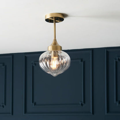 Lana Ceiling Light In Brass - nineteen/seventy