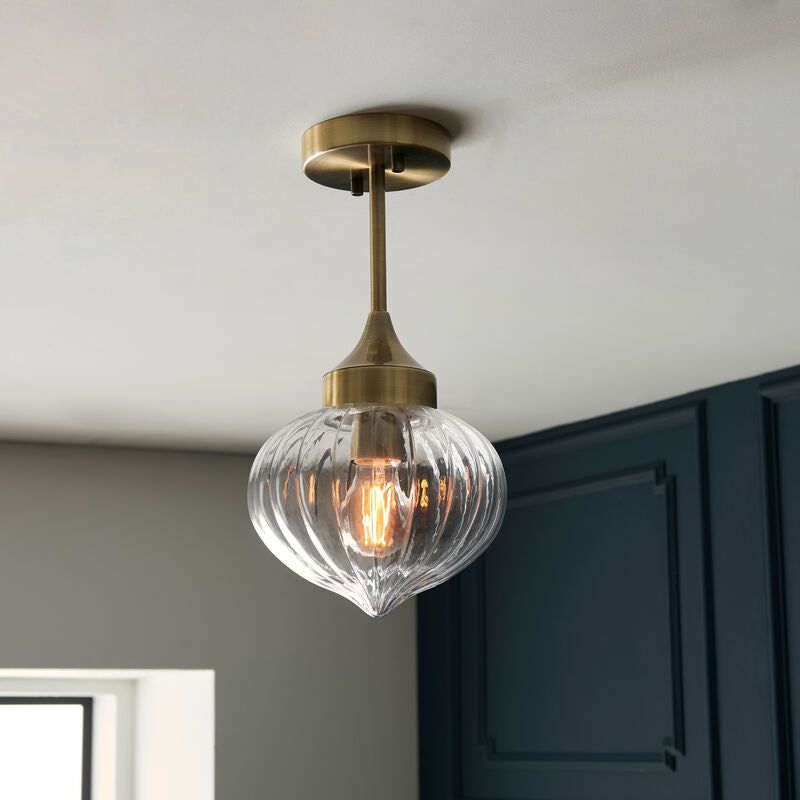 Lana Ceiling Light In Brass - nineteen/seventy