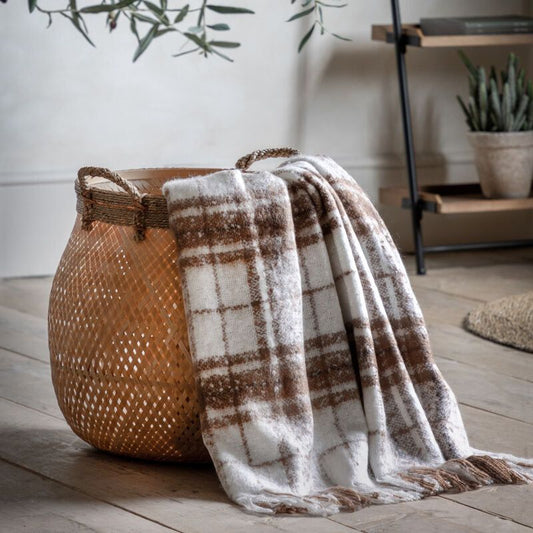 moira brown faux mohair throw - nineteen/seventy